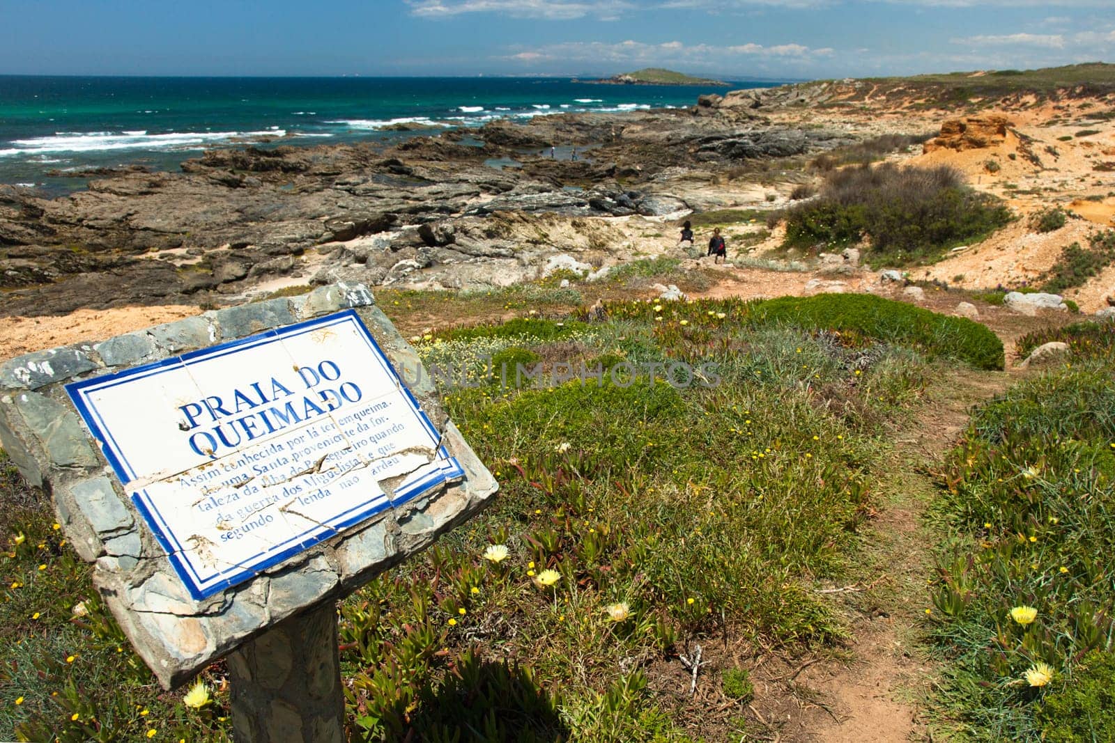 coast portugal , rota vicentina walking trail