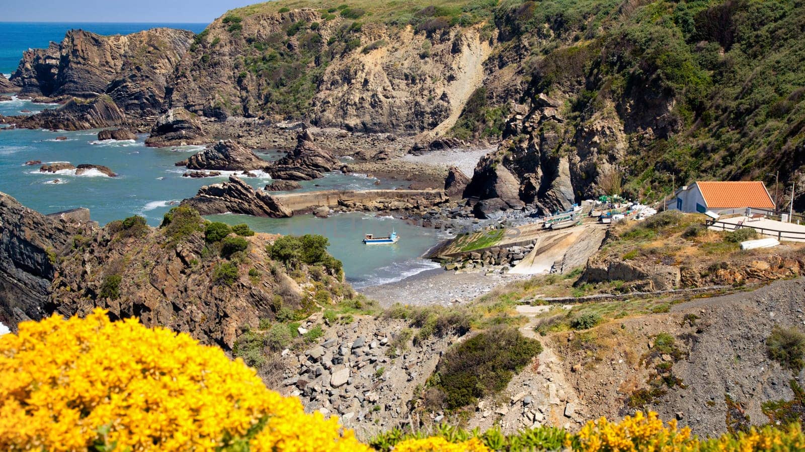 coast portugal , rota vicentina walking trail
