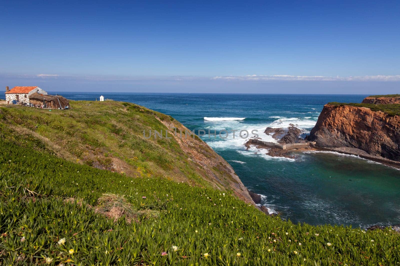 coast portugal , rota vicentina walking trail