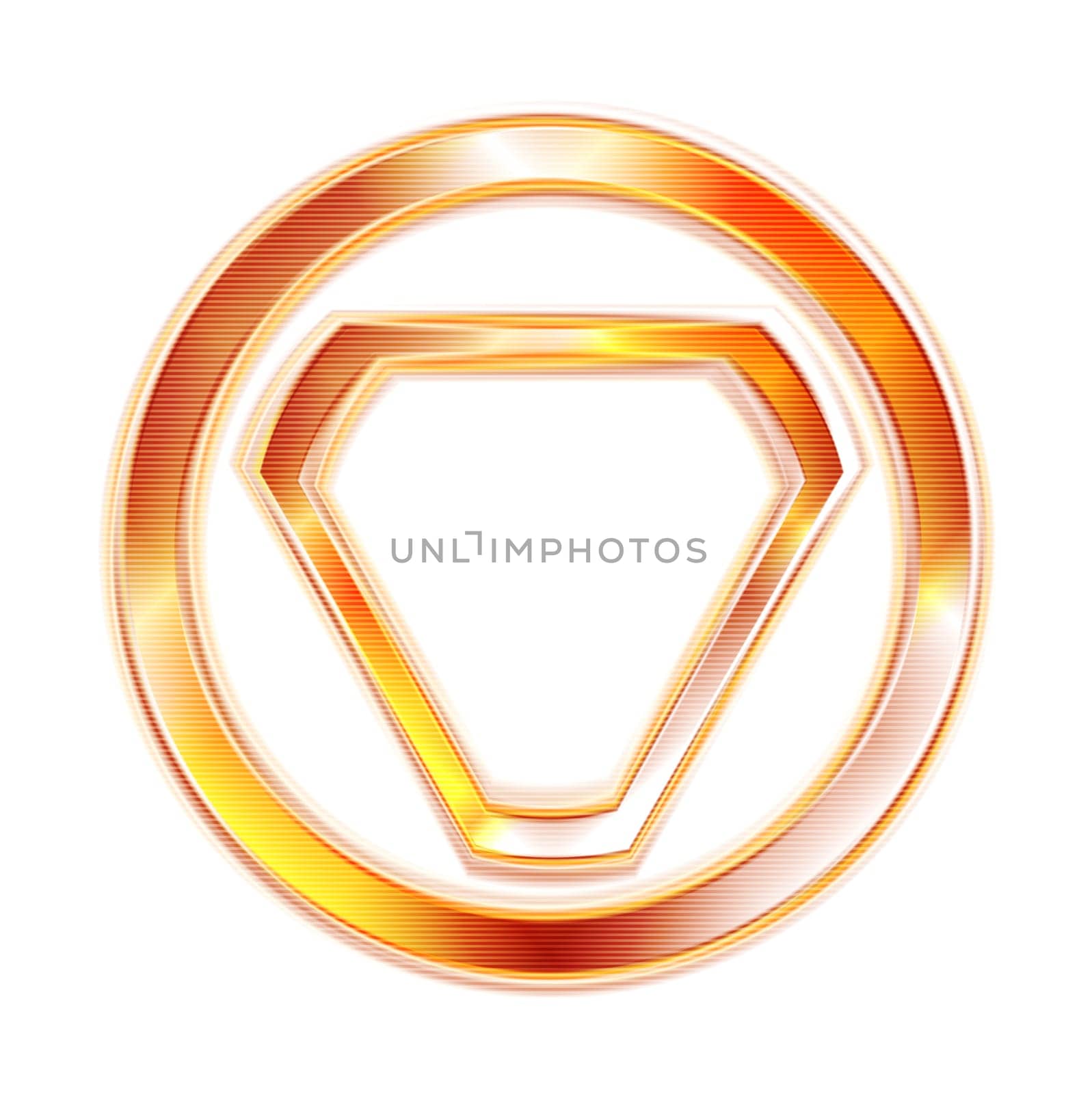 Abstract glowing shape. Vector logo eps 10