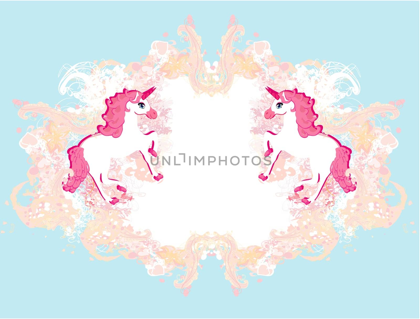 abstract vintage horses logo