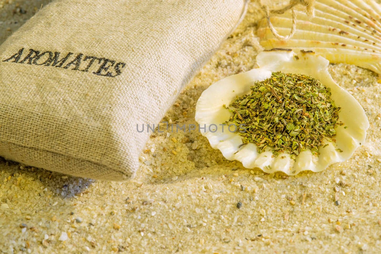 Herbs of Provence on the beach