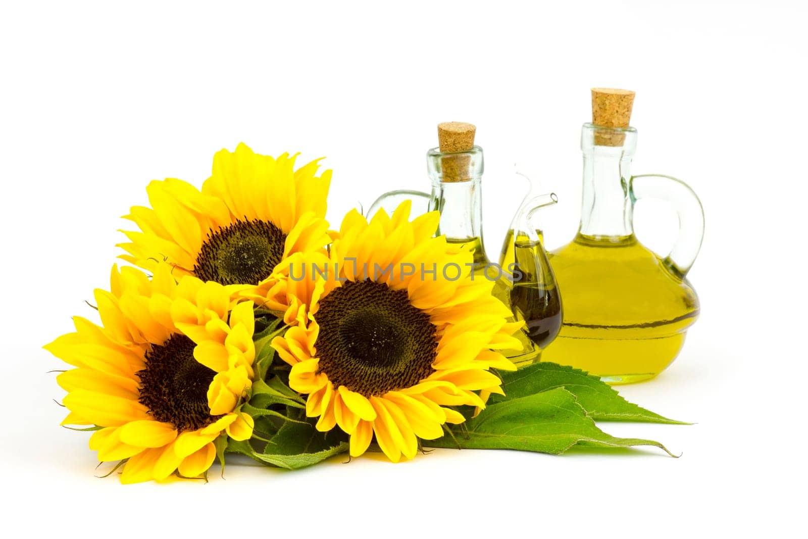 sunflower oil and sunflowers