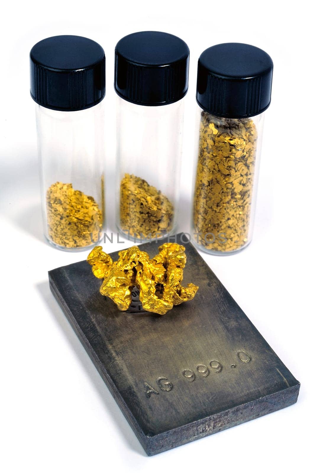 nuggets of gold and silver bullion