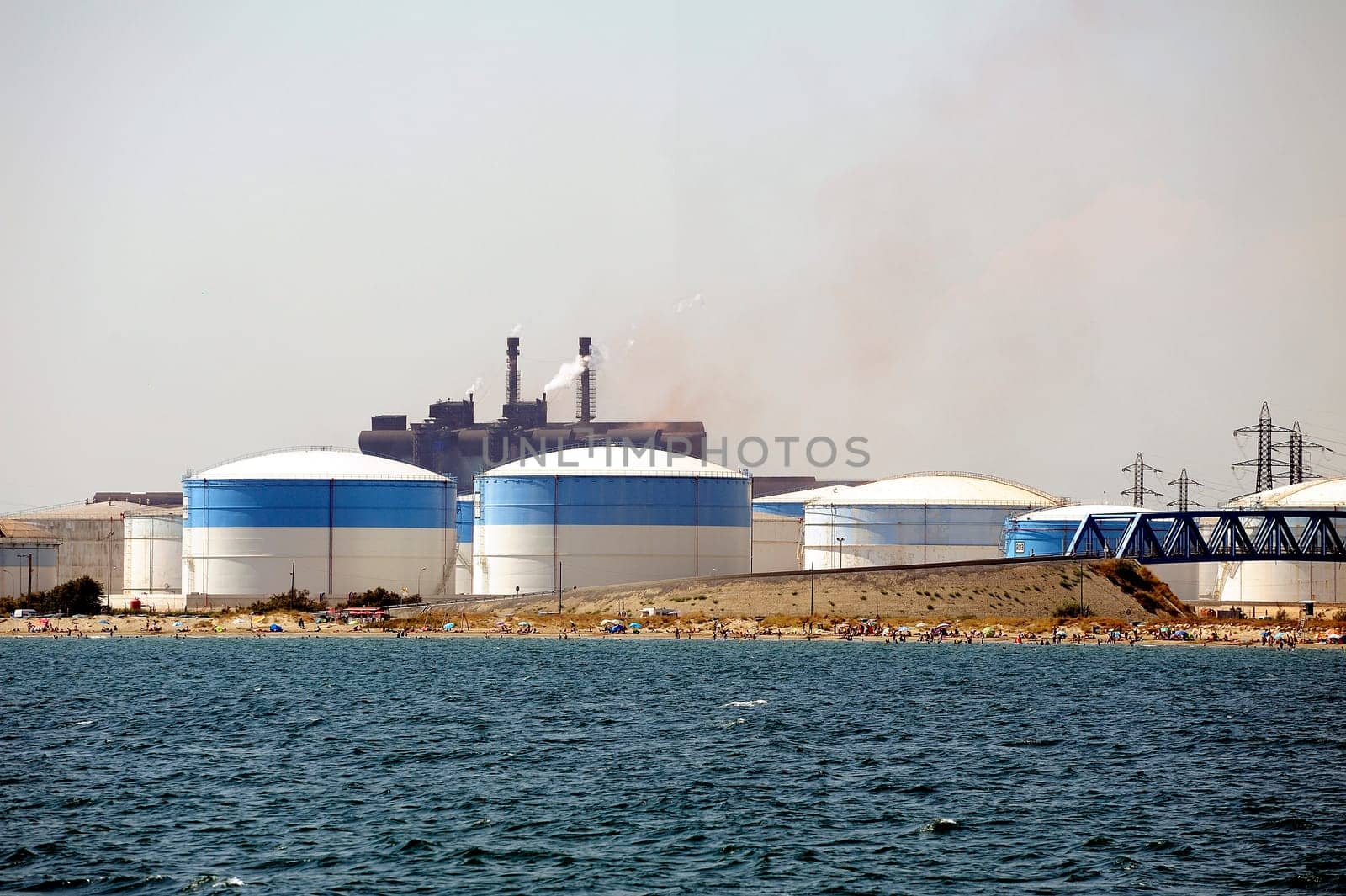 Industry on the wearing of Fos-sur-Mer beside Marseille.