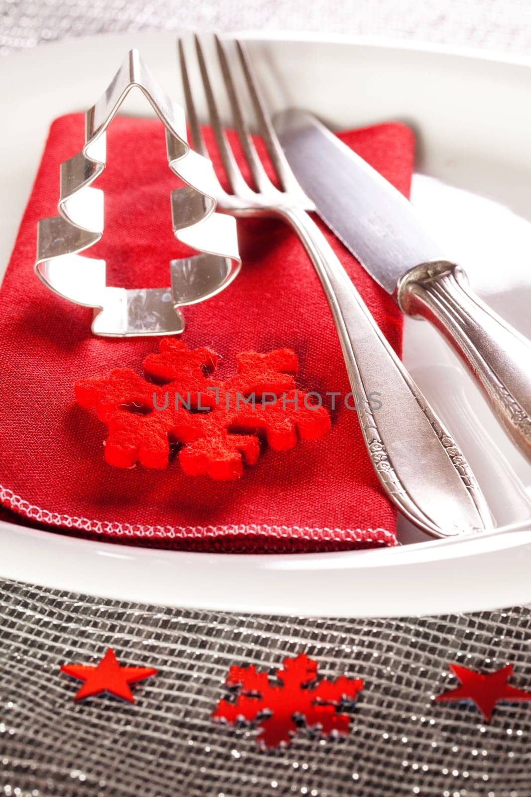 Christmas table setting