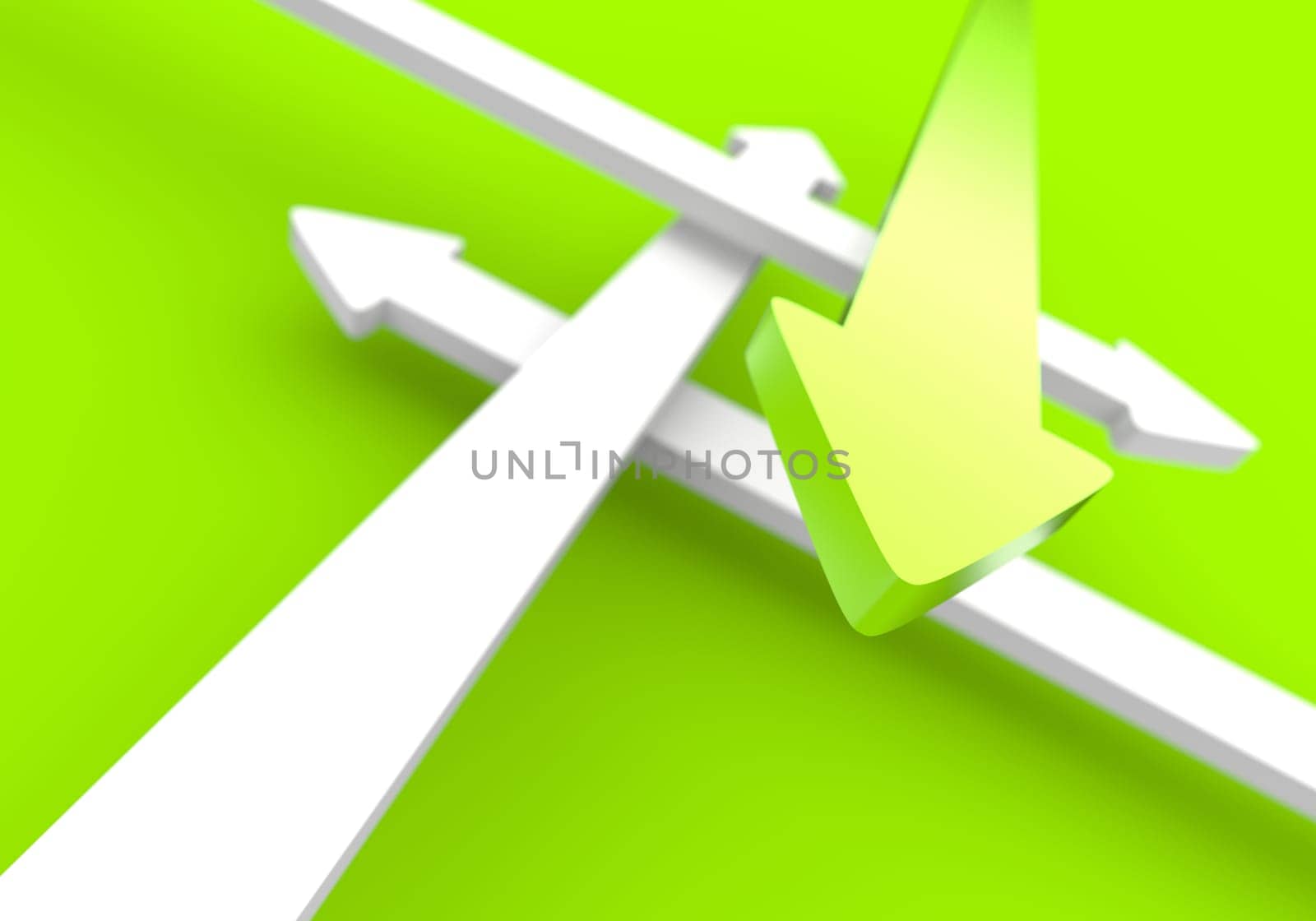 Arrow Concept Four Directions - Green White