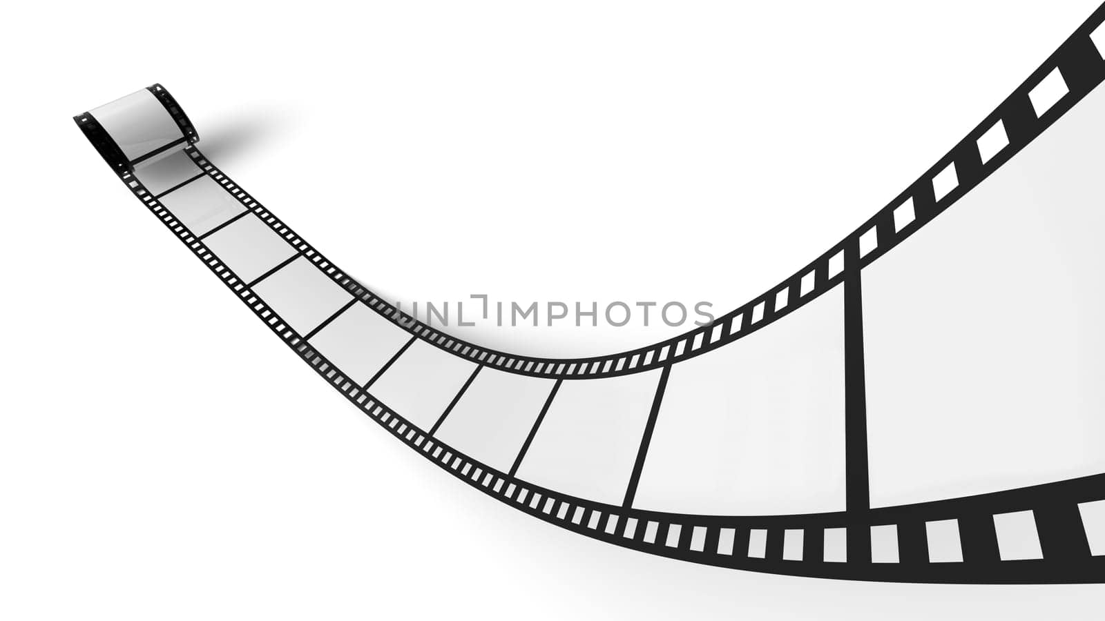 Blank Film Roll White Black 03