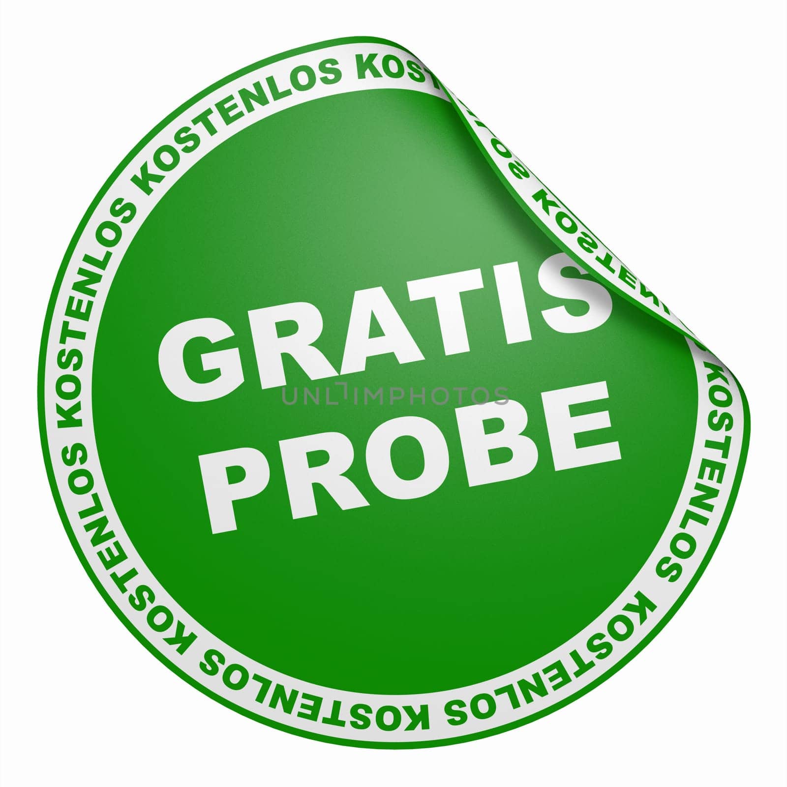 3D Sticker Green - Free Sample