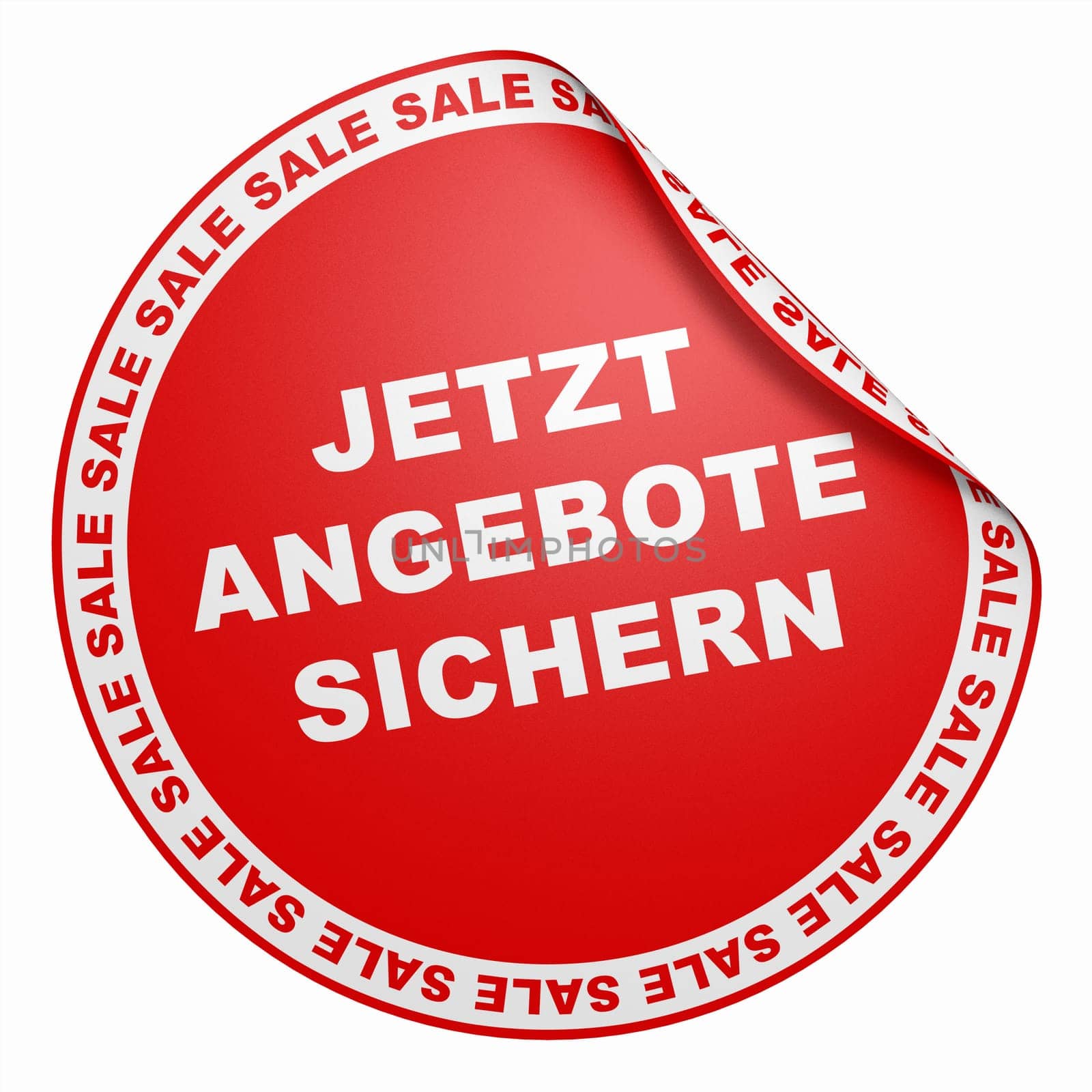 3D Sticker Sale Concept - Get offers now