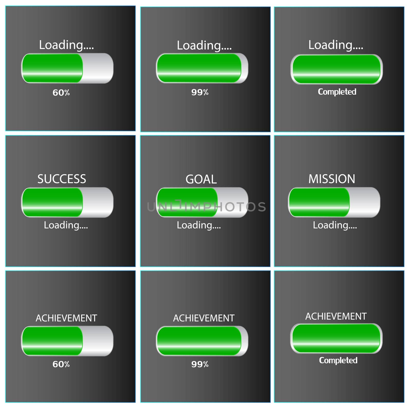 Loading Business Concept Set