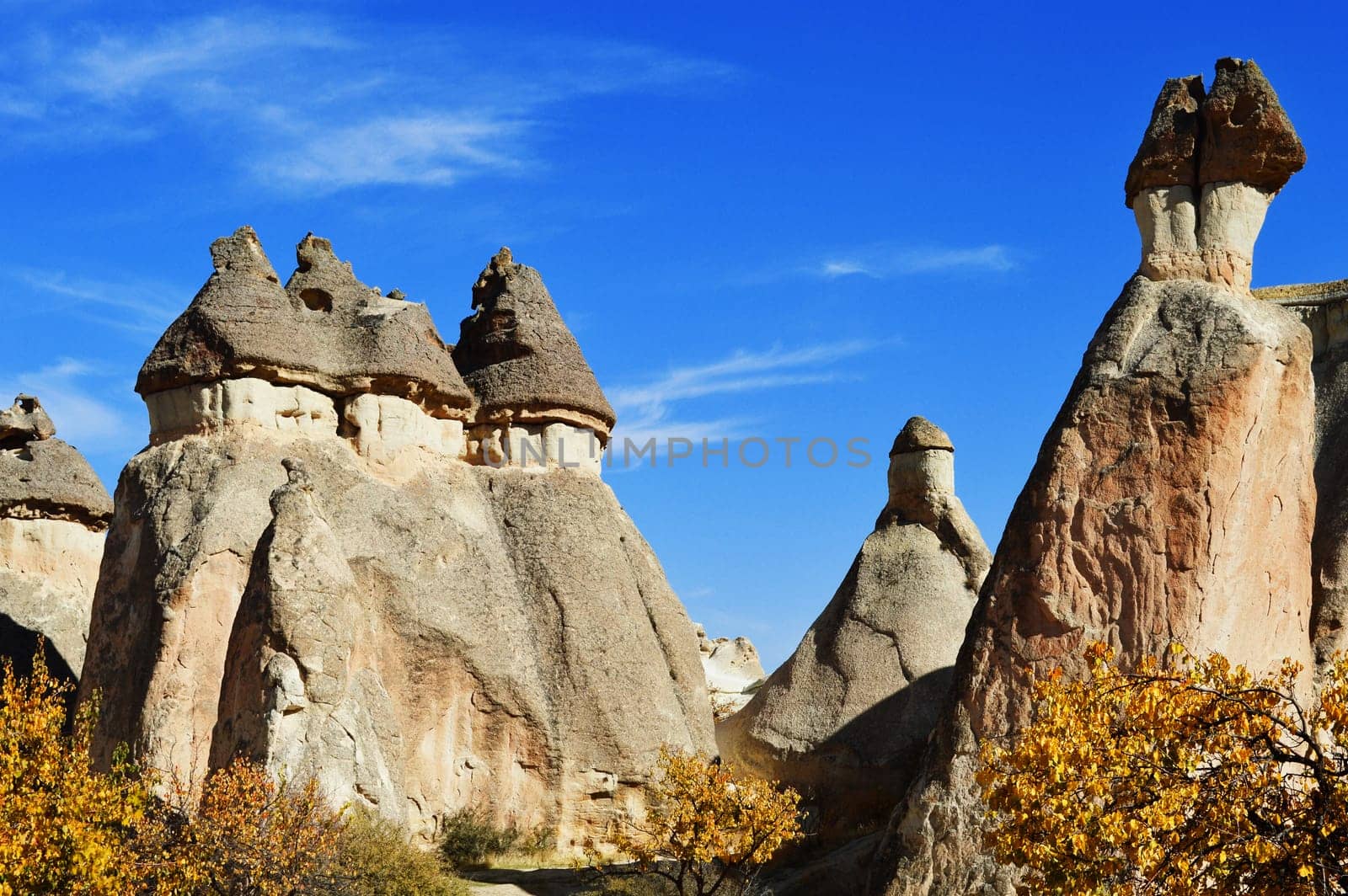 Rocks of Cappadocia in Central Anatolia, Turkey