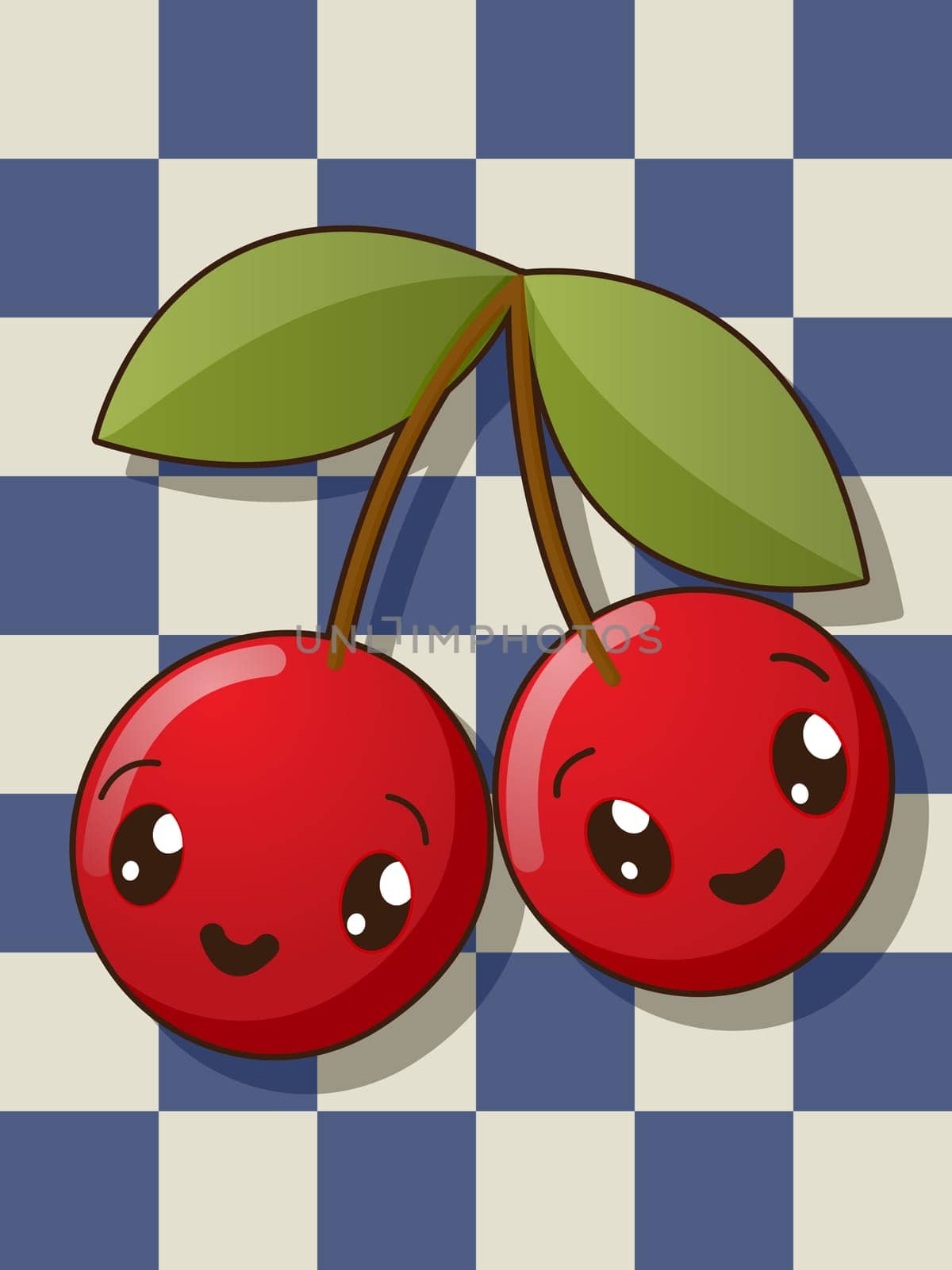 Kawaii style drawing cabbage icons