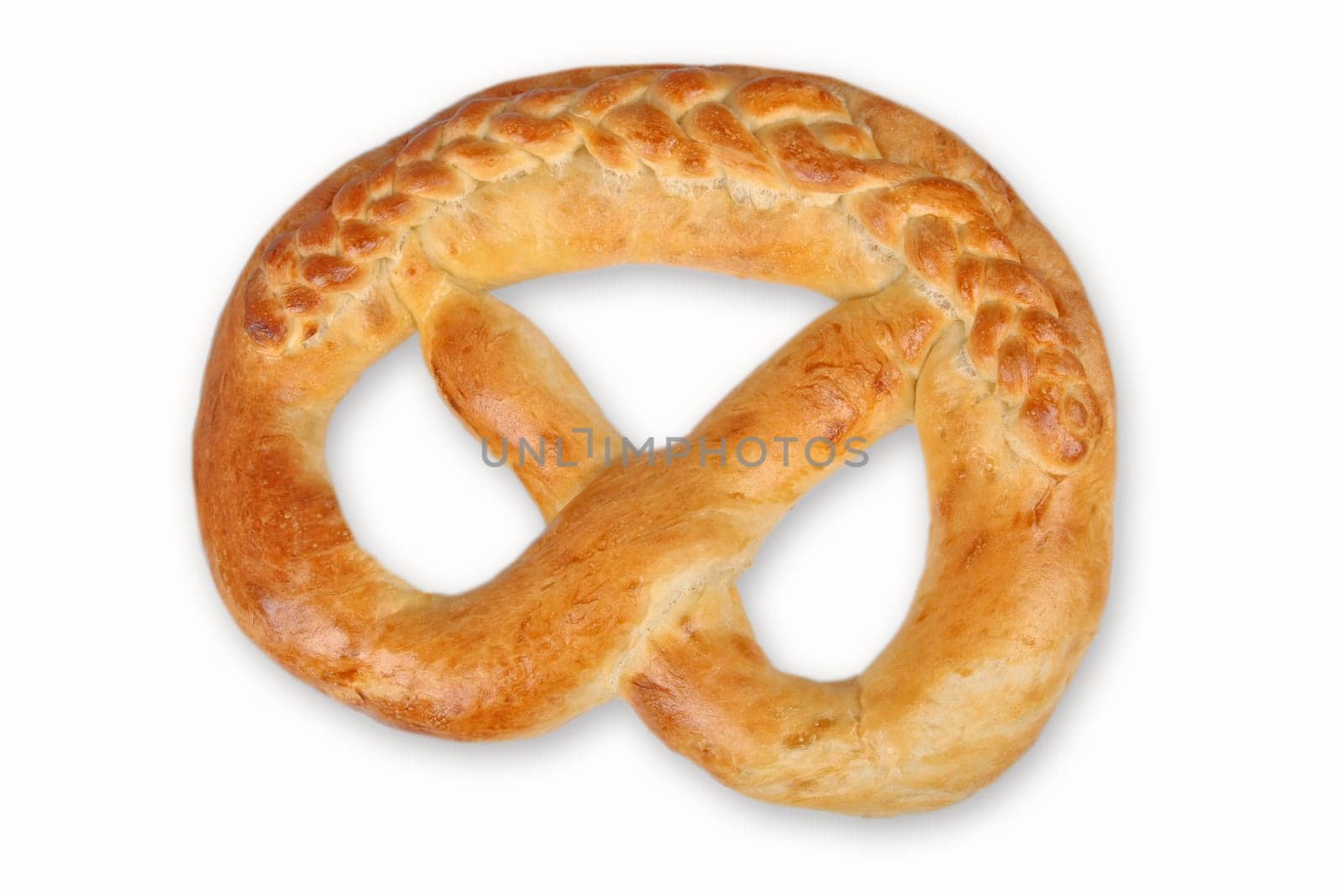 Large pretzel with braid pattern,New Year's pretzel