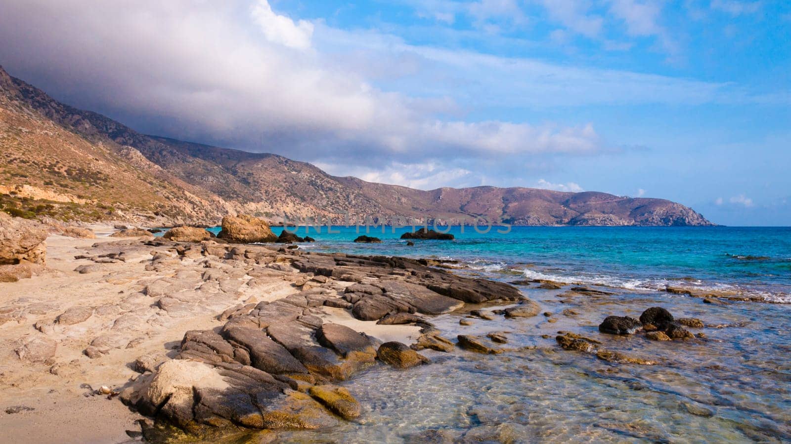 Amazing view of Kedrodasos beach, island of Crete, Greece