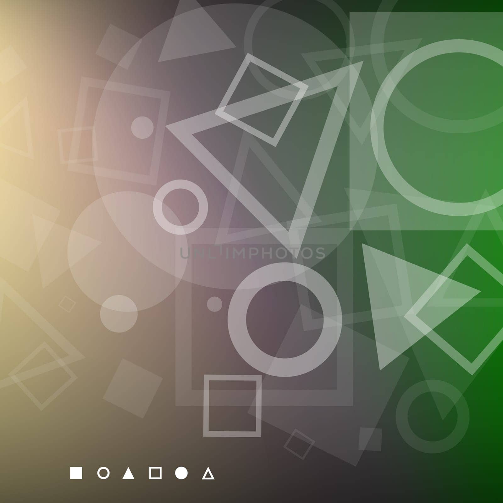 The modern abstract background of white geometrical shapes