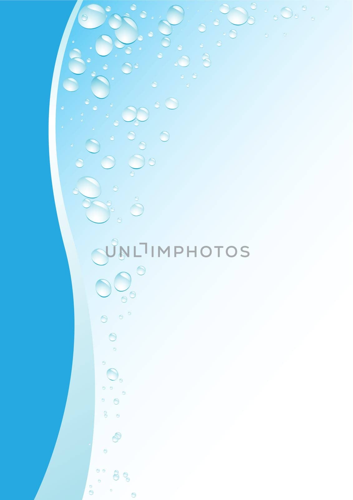 Simple drops blue background for design