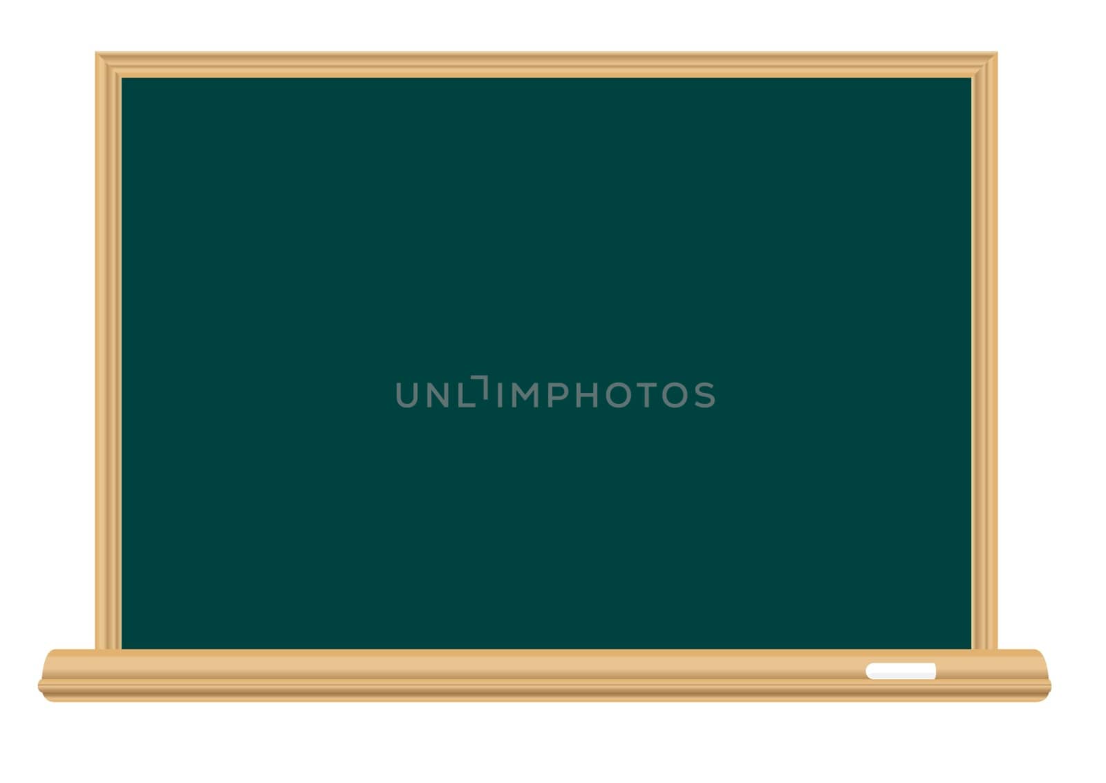 Empty school board for the writing a chalk