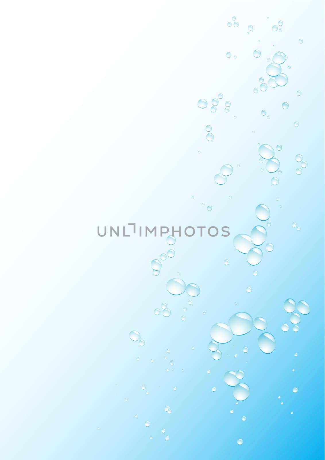 Simple drops blue background for design