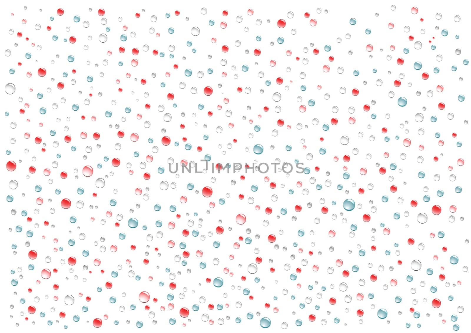 Color drops and balls vector background for design
