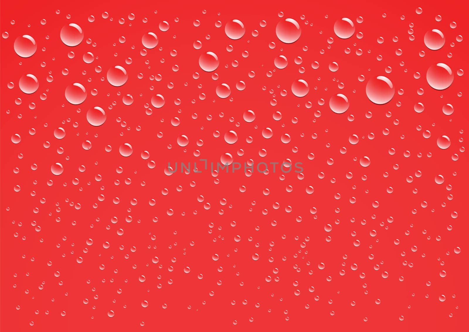 Red drops fall background
