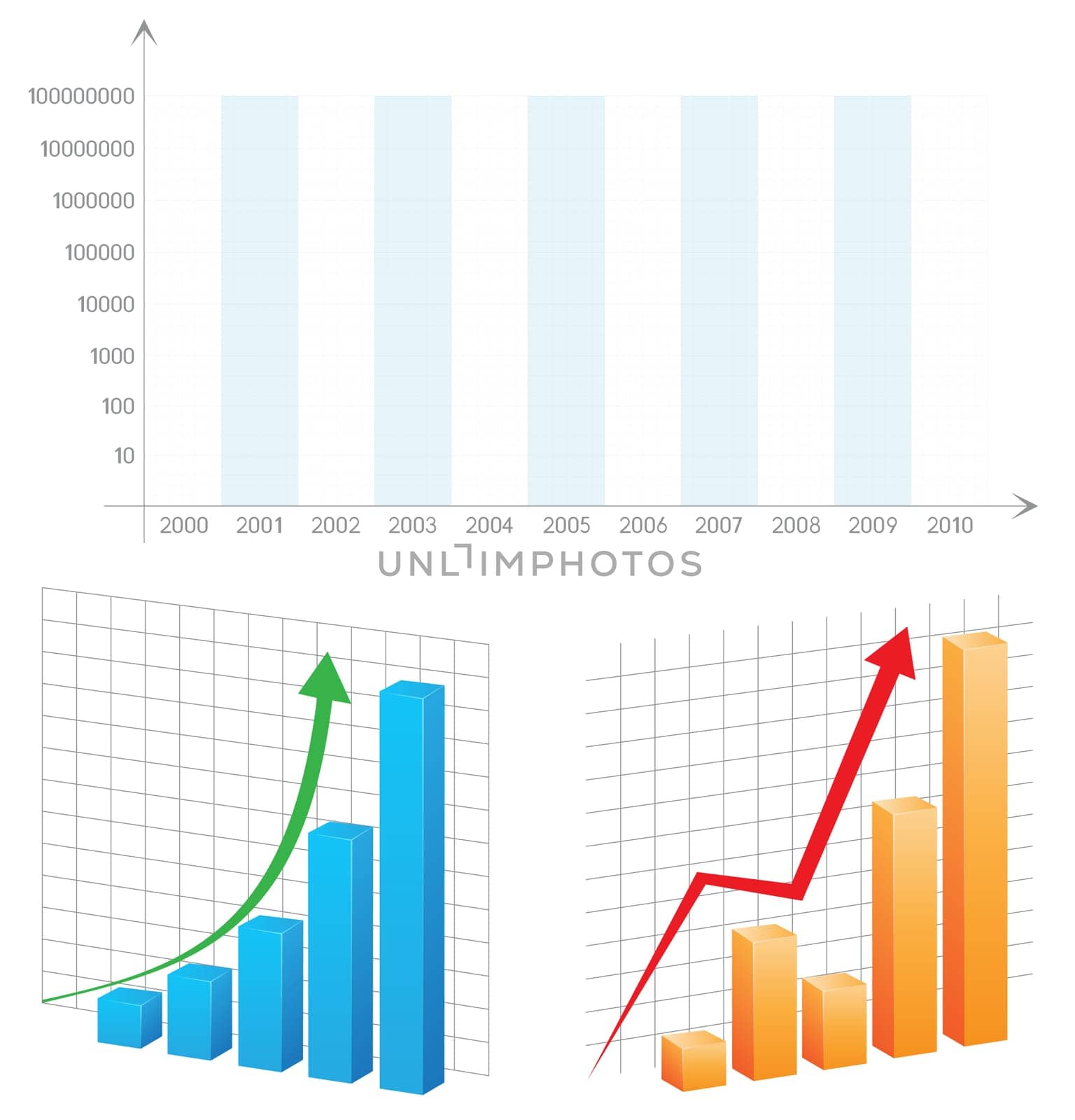 The financial schedule for business presentations on a white background