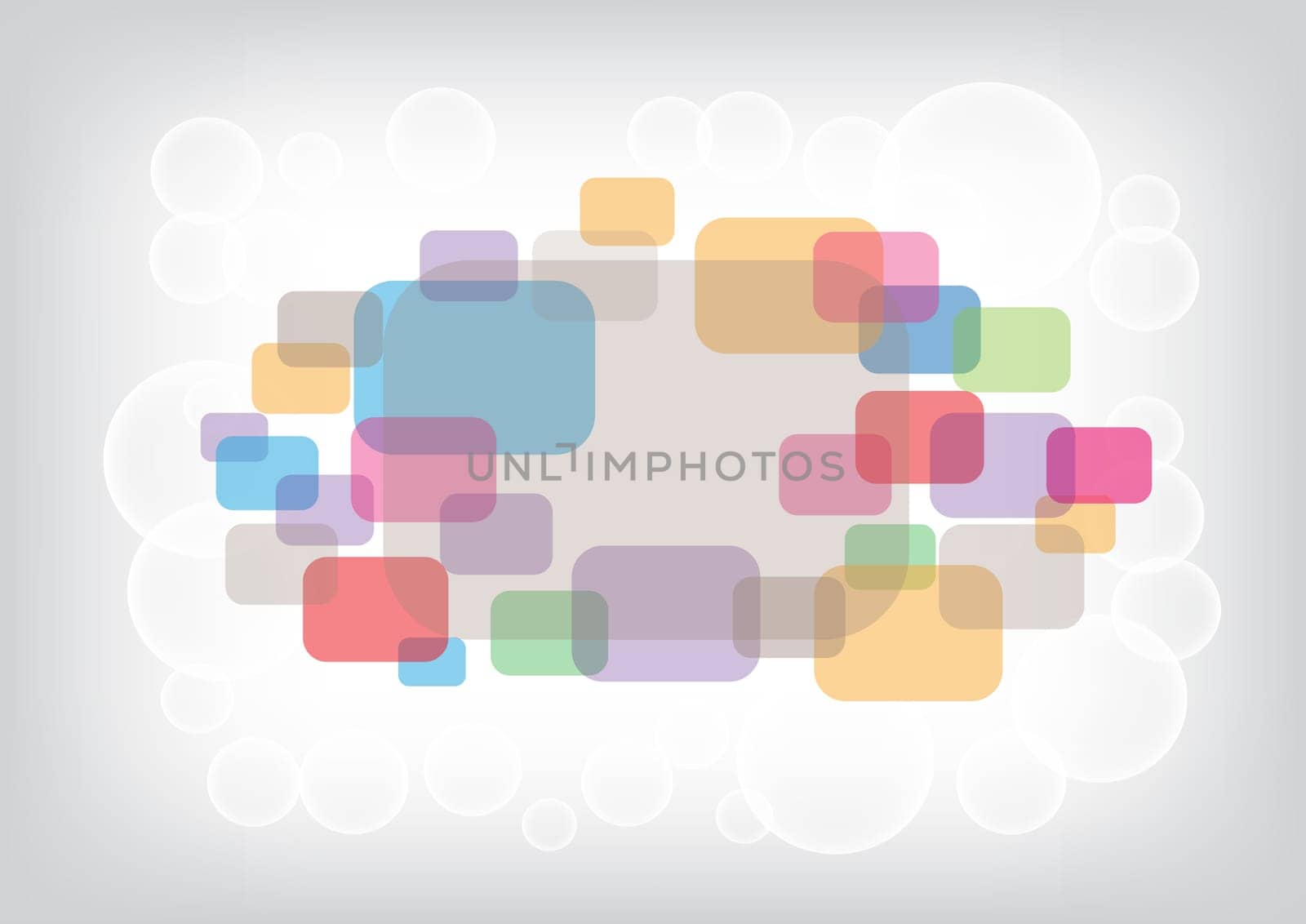 The rounded rectangular and circles eps10 color background