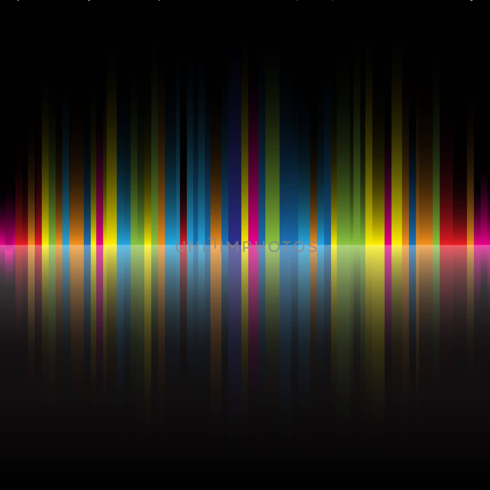 The beautiful gradient rainbow colors black background for design