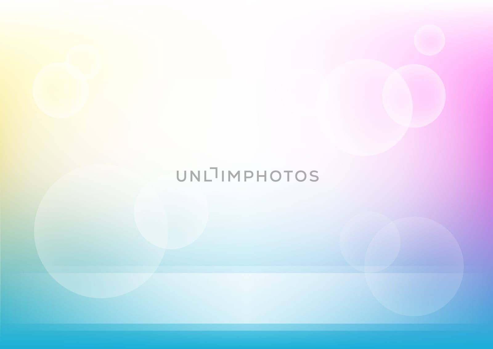 transparent circles and lines on color mesh background