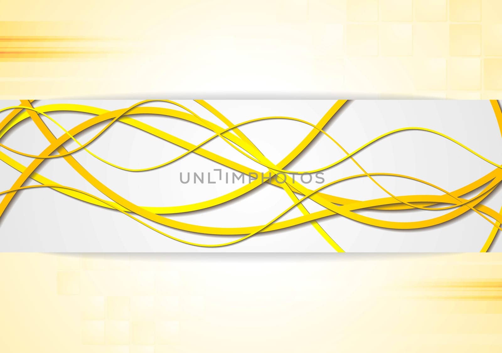 Bright yellow vector business background