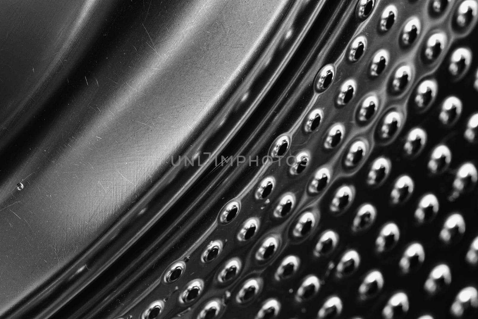 Background - Art supplies - Drum of a washing machine - Detailed view