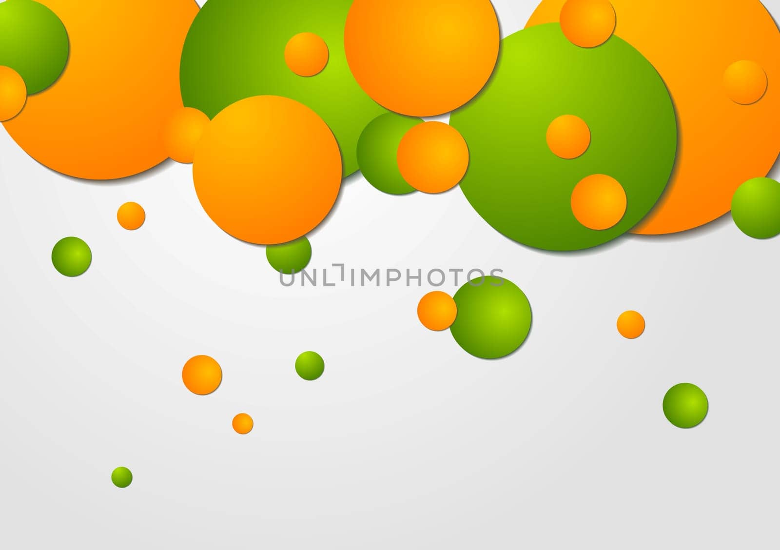 Abstract modern circles vector illustration background