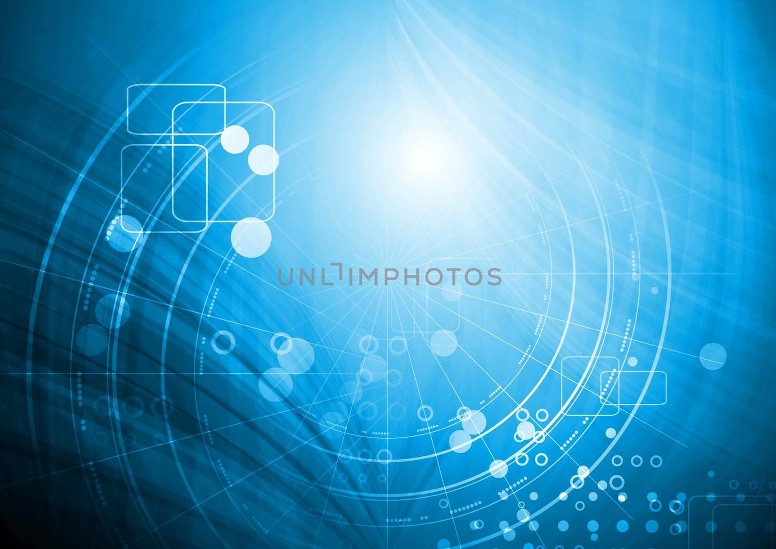 Abstract blue hi-tech background. Vector illustration