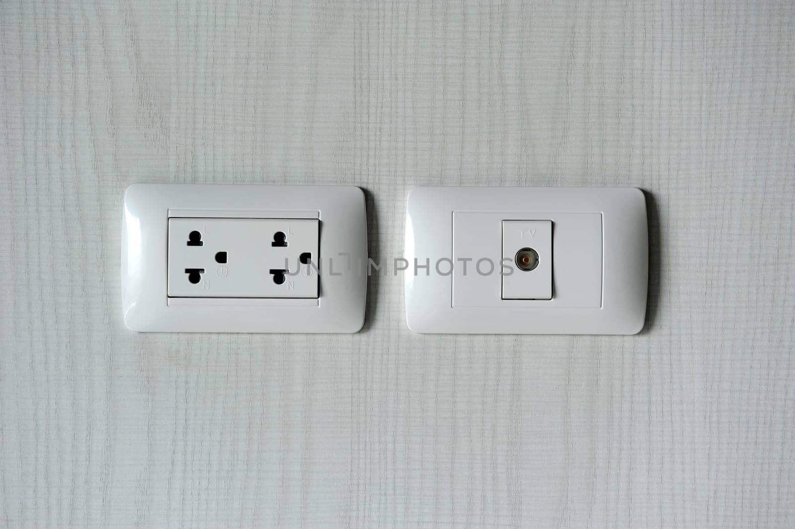 Electrical Outlet and Analog TV Plug