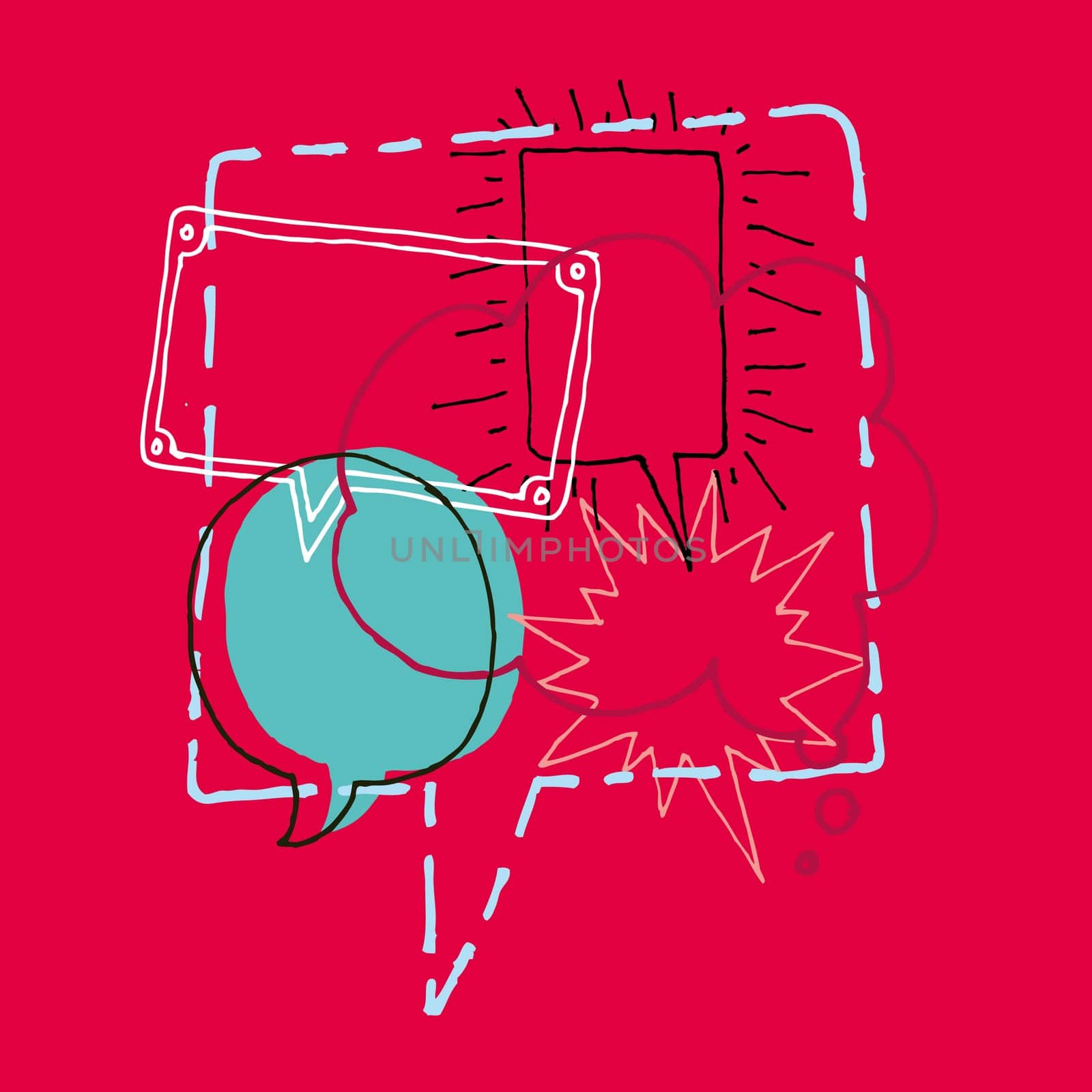 Brainstorm / Discussion or Chat and Speech bubbles