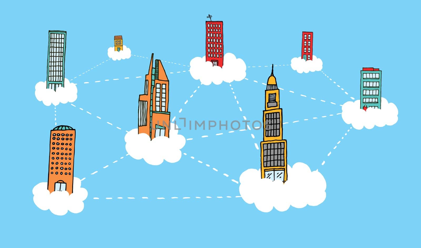 Building sky network on the clouds