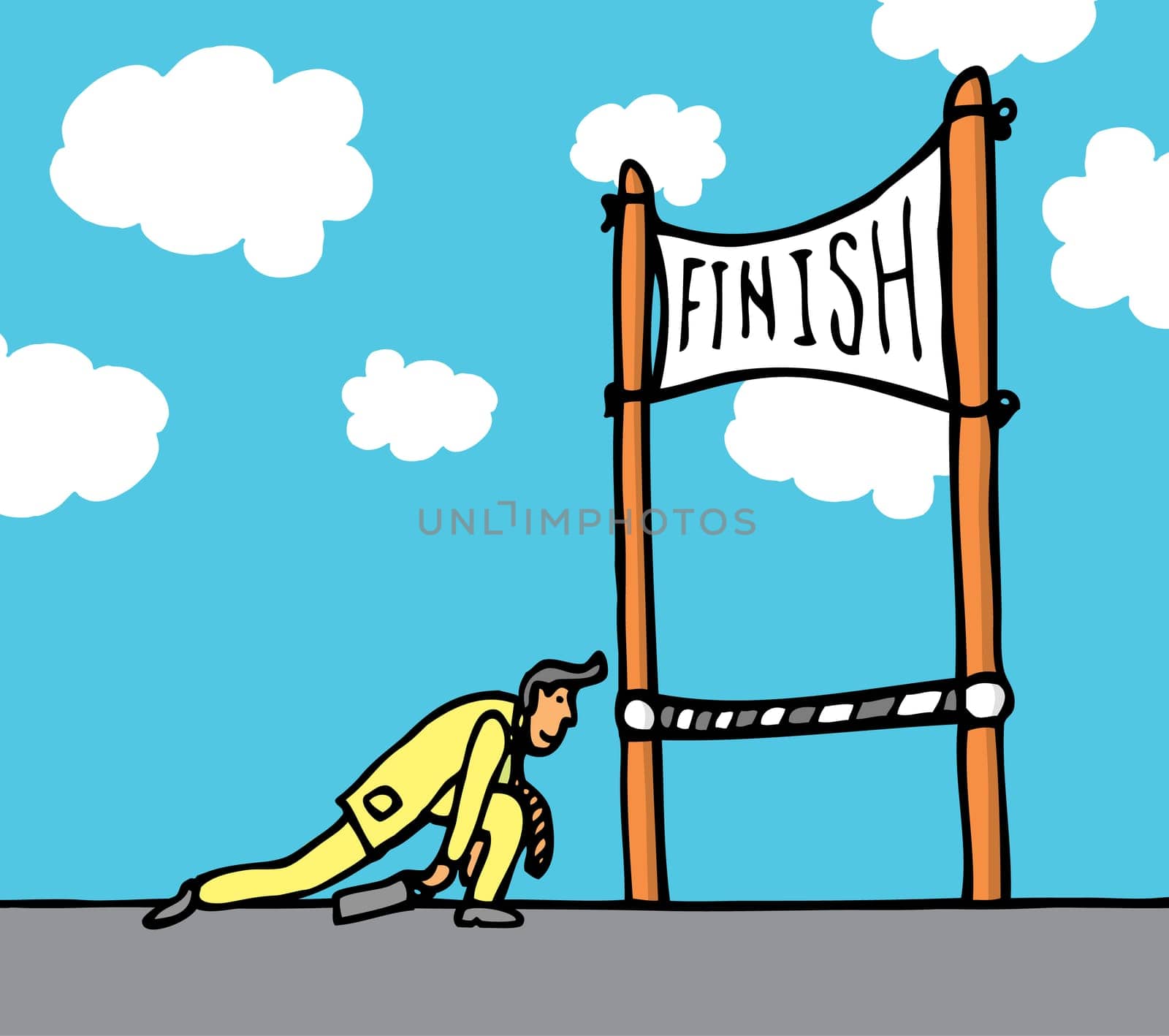 Huge effort getting to the finish line