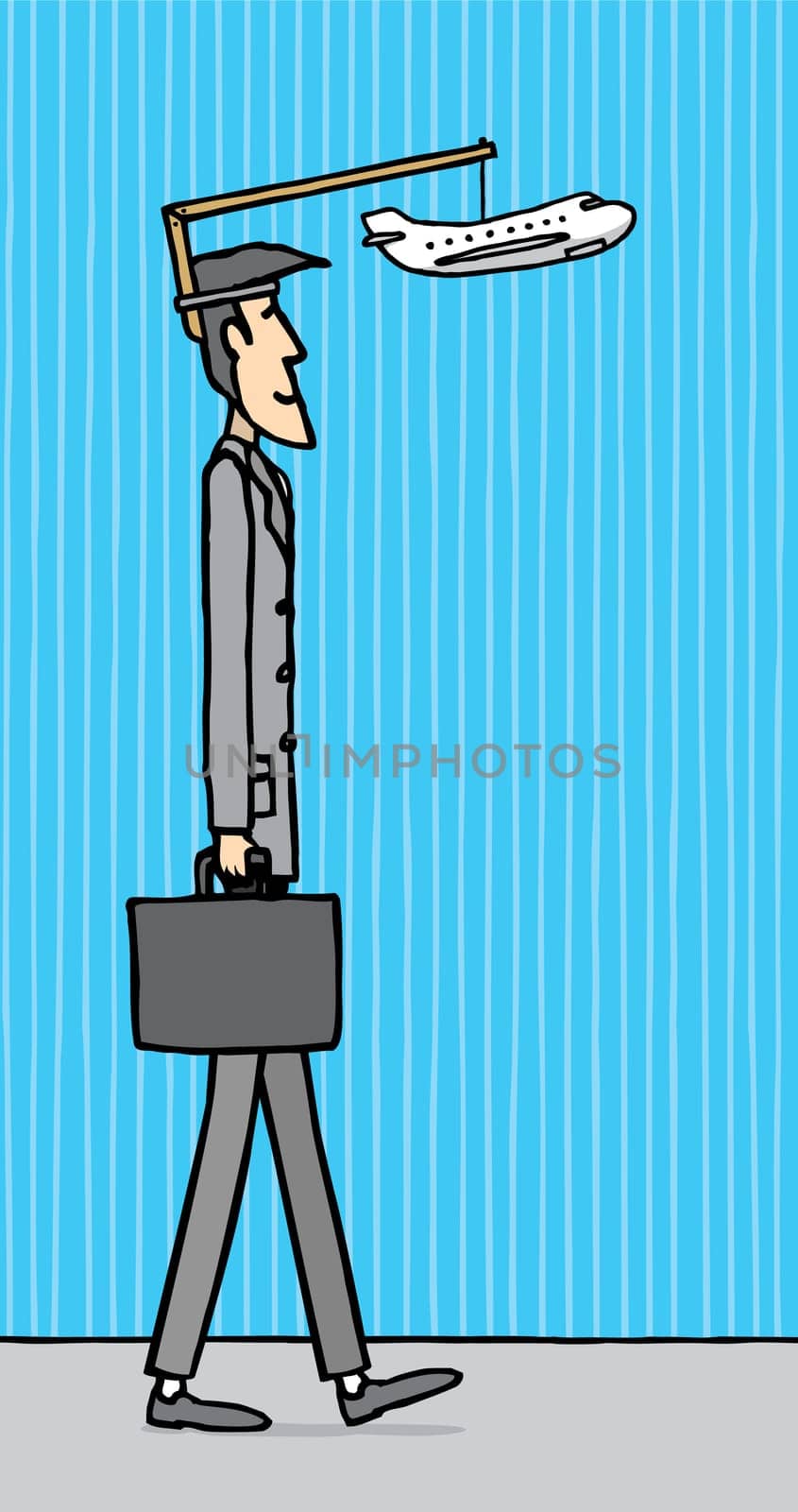 Businessman needing vacations