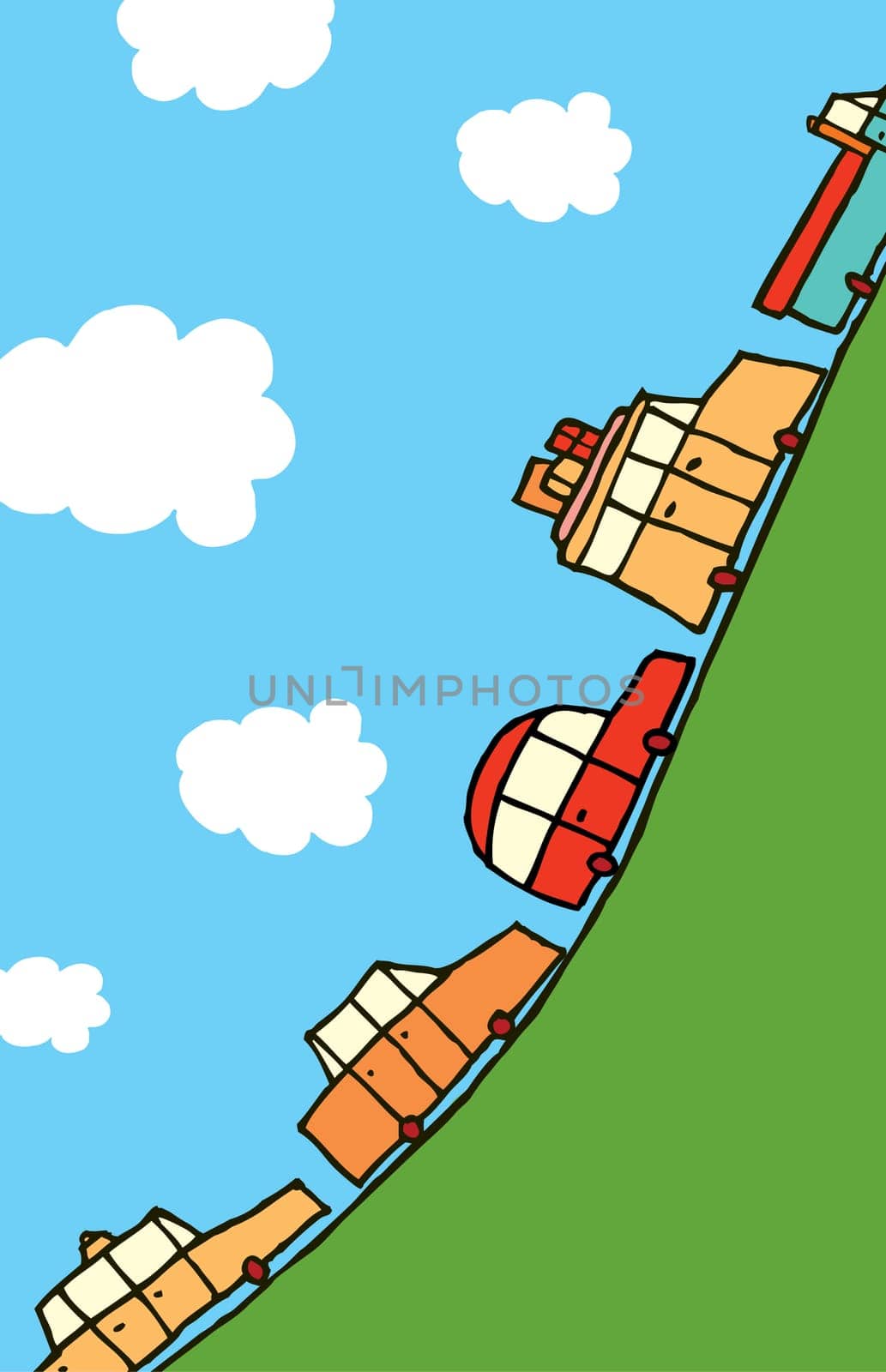 Busy road to the top