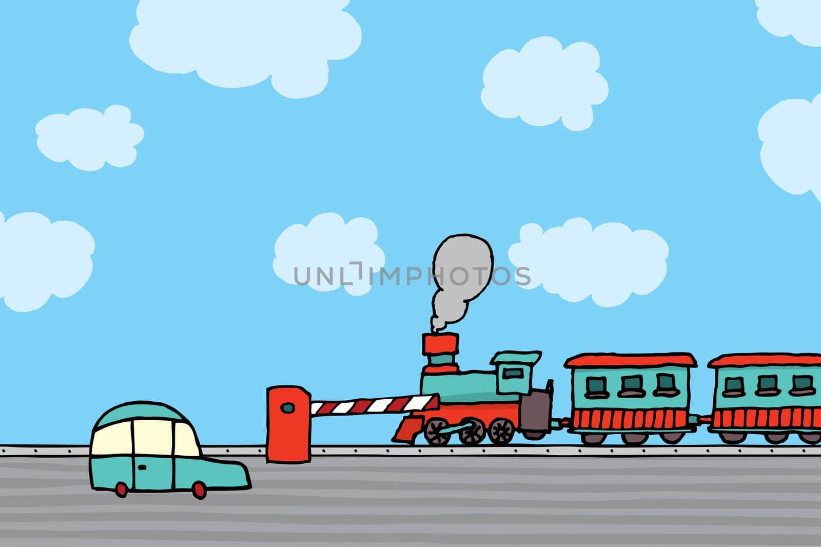 Train passing / Railroad crossing