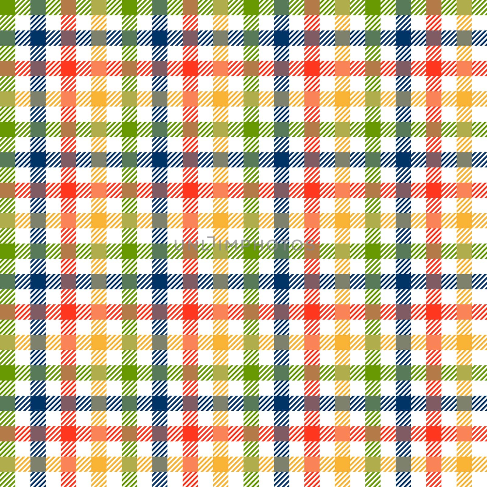 Check tablecloths pattern COLORFUL - endless