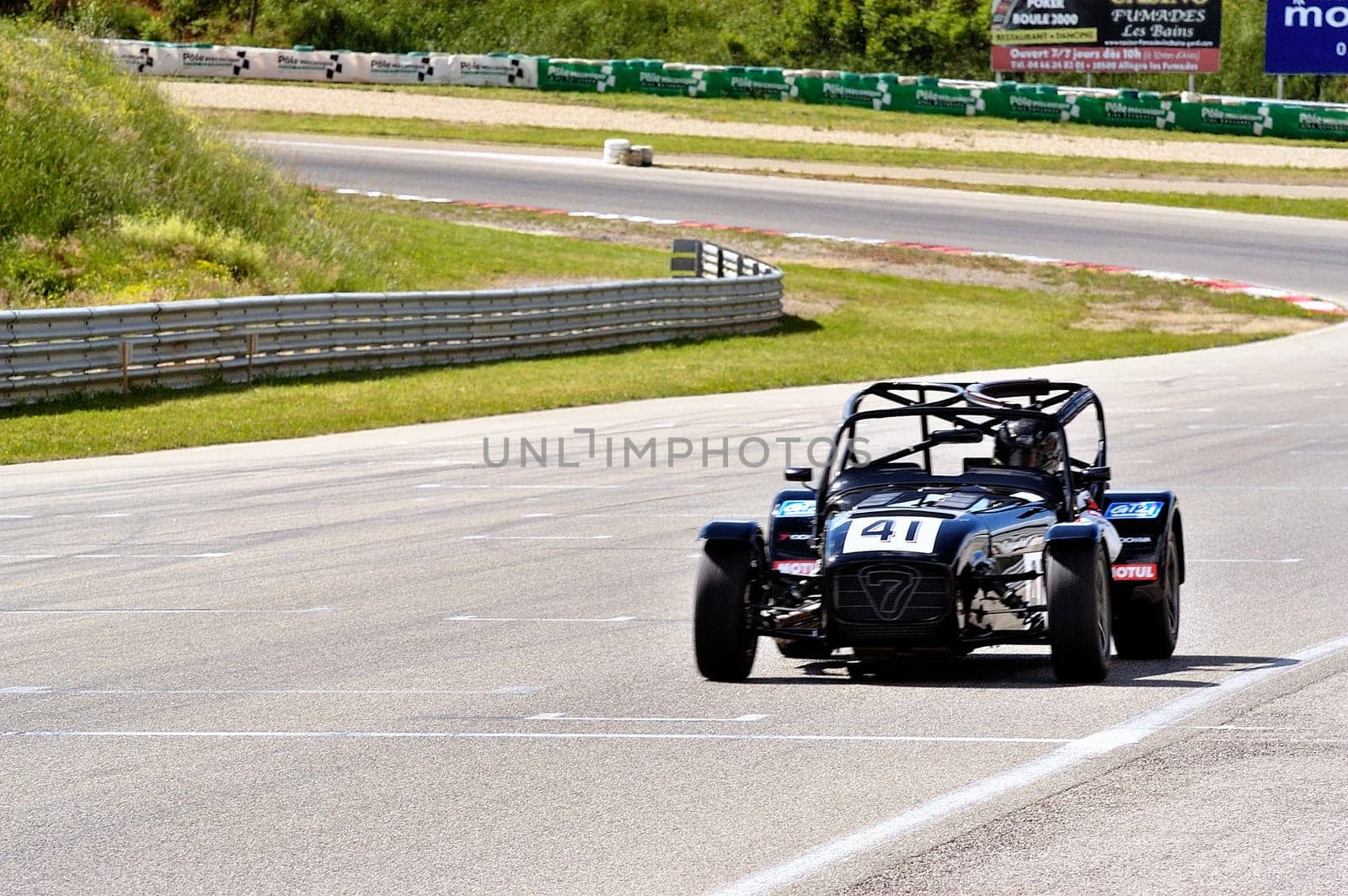 chases of Caterham on the circuit of the Cevennes with Ales in the French department of Gard the May 24th and 25th, 2013. On the circuit