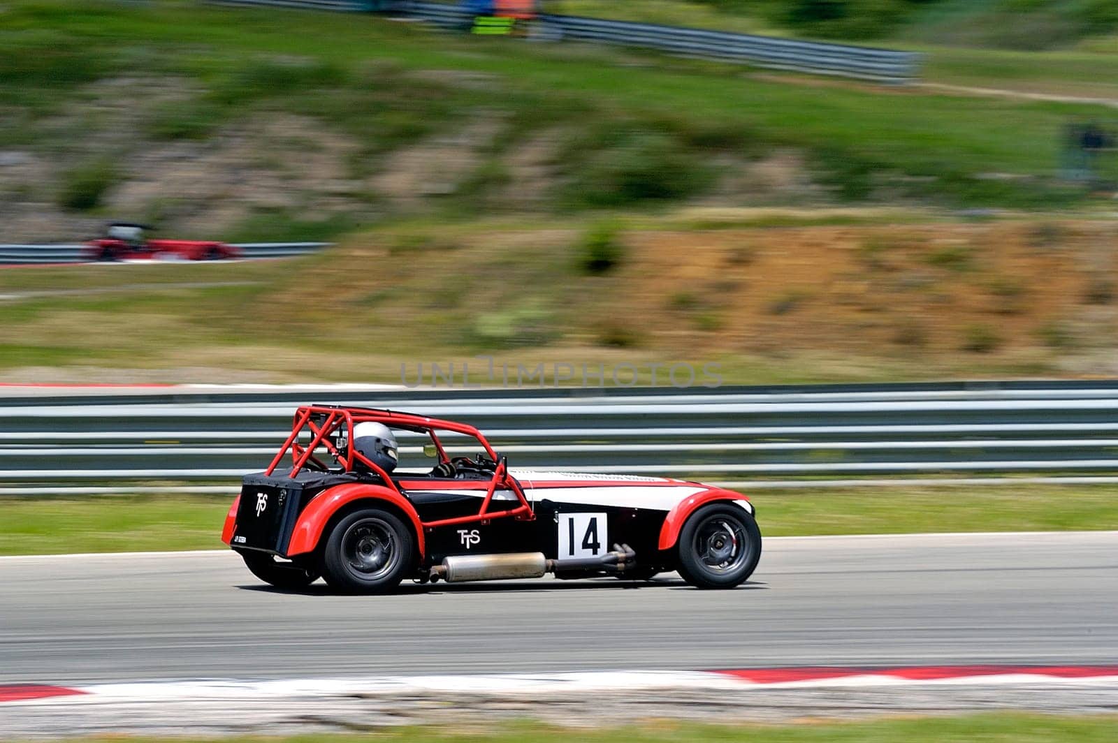 chases of Caterham on the circuit of the Cevennes with Ales in the French department of Gard the May 24th and 25th, 2013. On the circuit