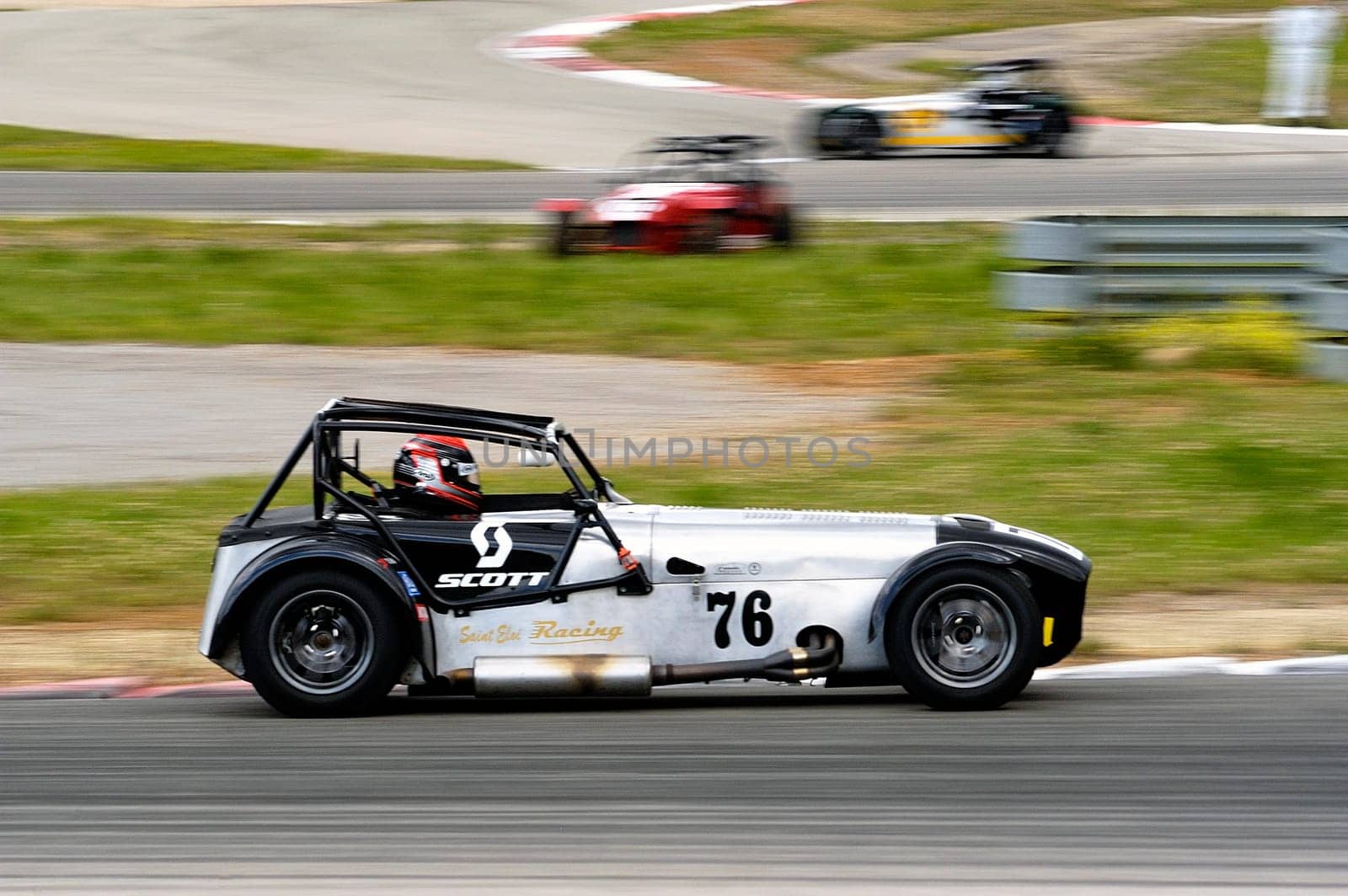 chases of Caterham on the circuit of the Cevennes with Ales in the French department of Gard the May 24th and 25th, 2013. On the circuit