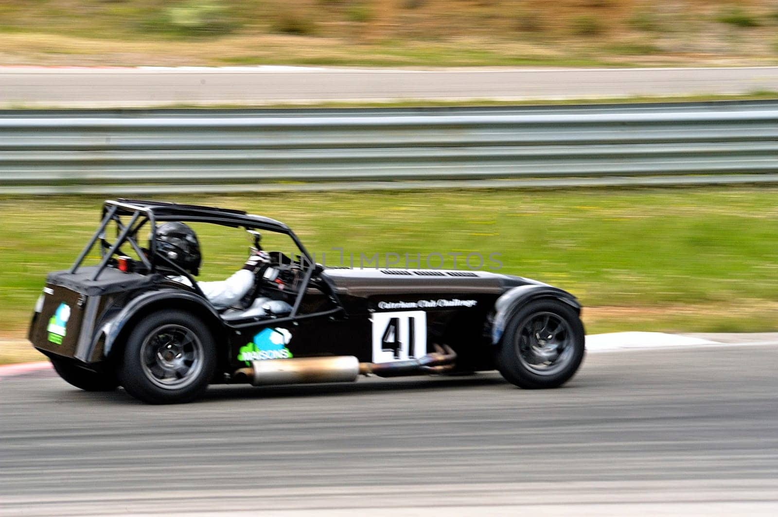 chases of Caterham on the circuit of the Cevennes with Ales in the French department of Gard the May 24th and 25th, 2013. On the circuit
