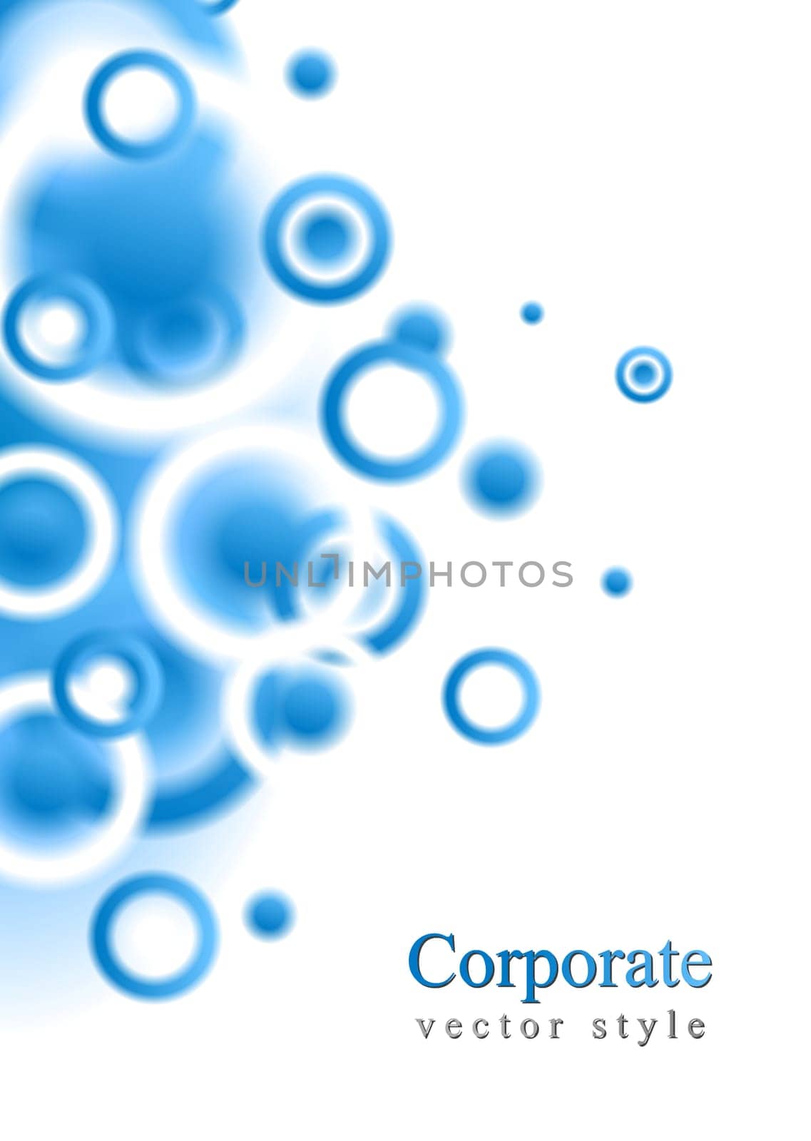 Abstract smooth rings vector background