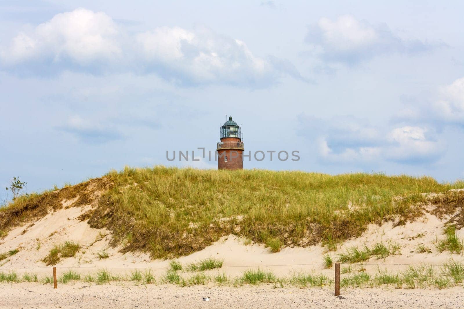 Lighthouse at "Darsser Ort"" / ""Weststrand"" of the peninsula Fischland-Darss-Zingst, Mecklenburg-Western Pomerania, Germany"