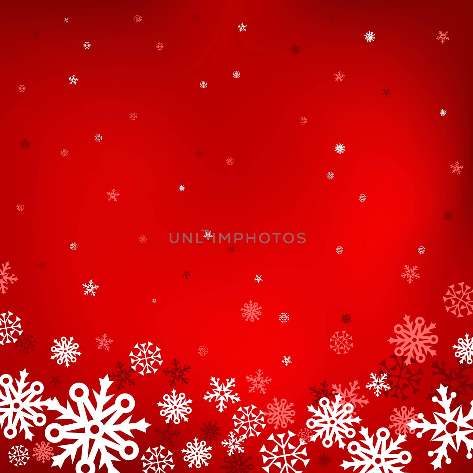 The white snow on the red mesh background, winter and Cristmas theme