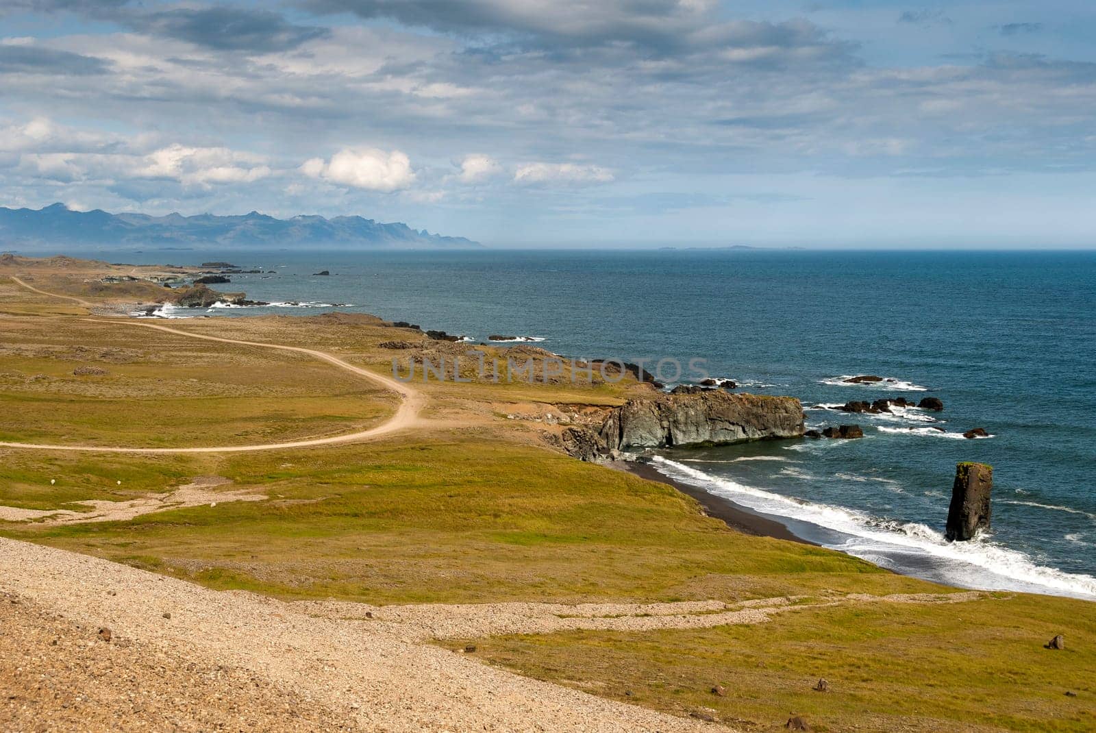 stretch of coast between Vik and Jokulsarlon in Iceland
