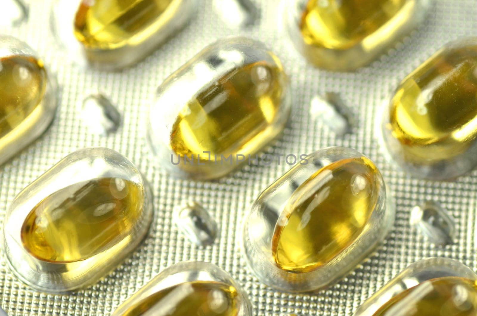fish oil capsules in blister